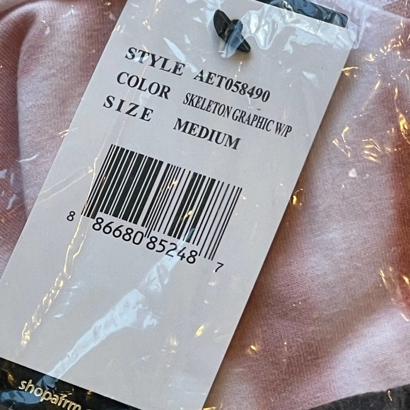 New AFRM Billie Side Ruched Crop Top Tank Sleeveless Size M Multicolor - Picture 5 of 7